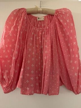 Kopal Pink floral & polka dot shirt